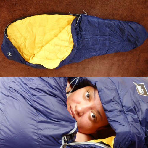 testing my rei radiant mummy styled sleeping bag sleeping bag even ...